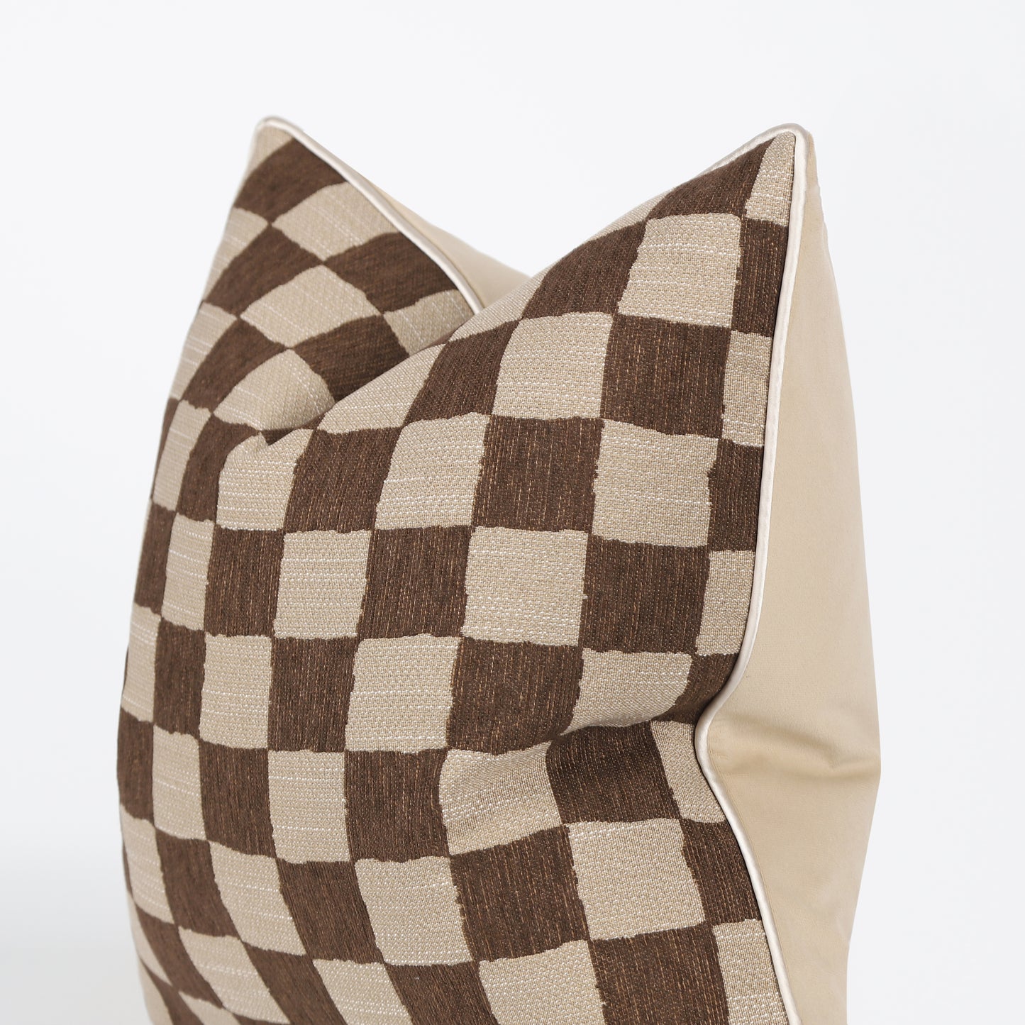 Retro Checker Pattern Throw Pillow